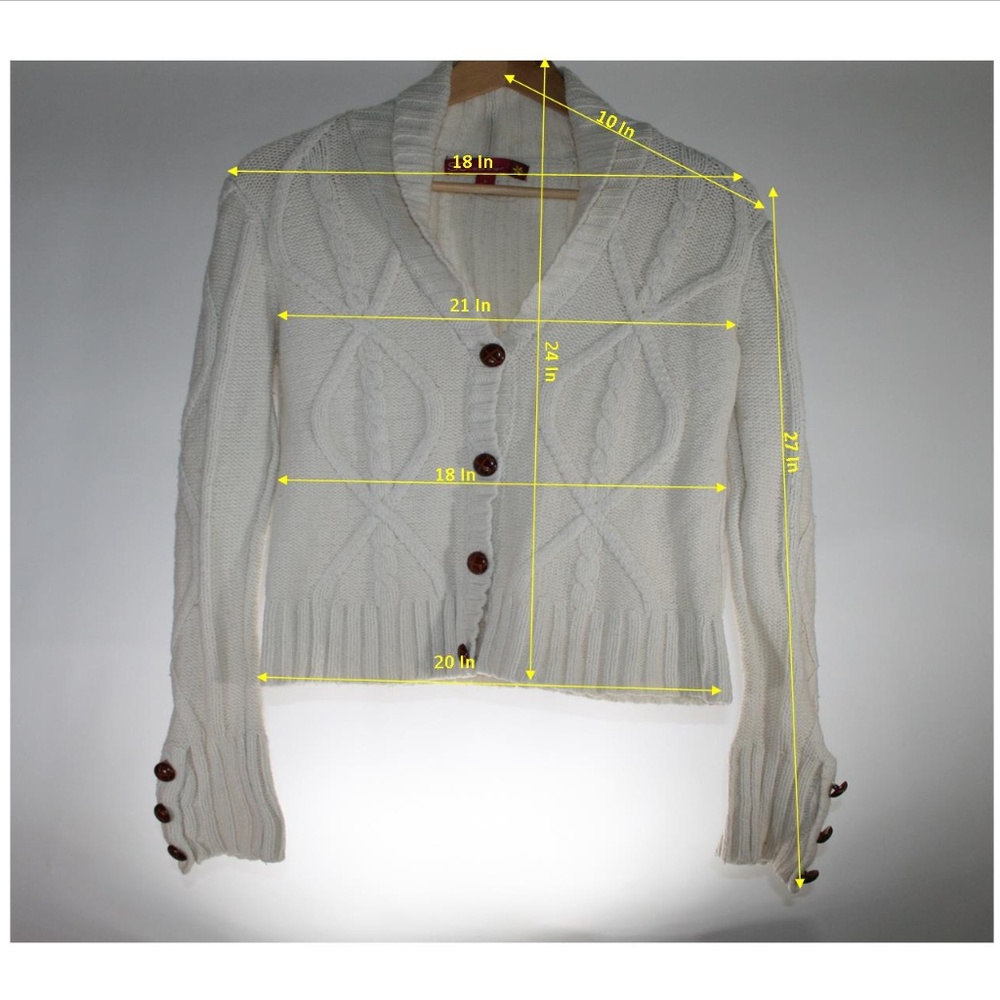 SO Pullover Button up Wool Sweater shirt Large Siz